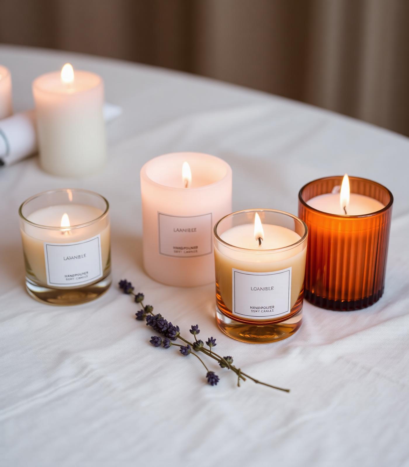 Hand-poured candles